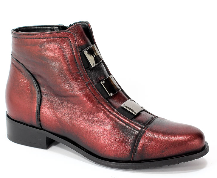 Trzewiki Eksbut 65-3558-F95-1G Bordo/Czarny