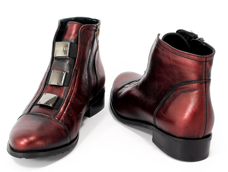 Trzewiki Eksbut 65-3558-F95-1G Bordo/Czarny