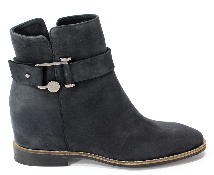 Botki Bravo Moda 2085 Czarny Nubuk