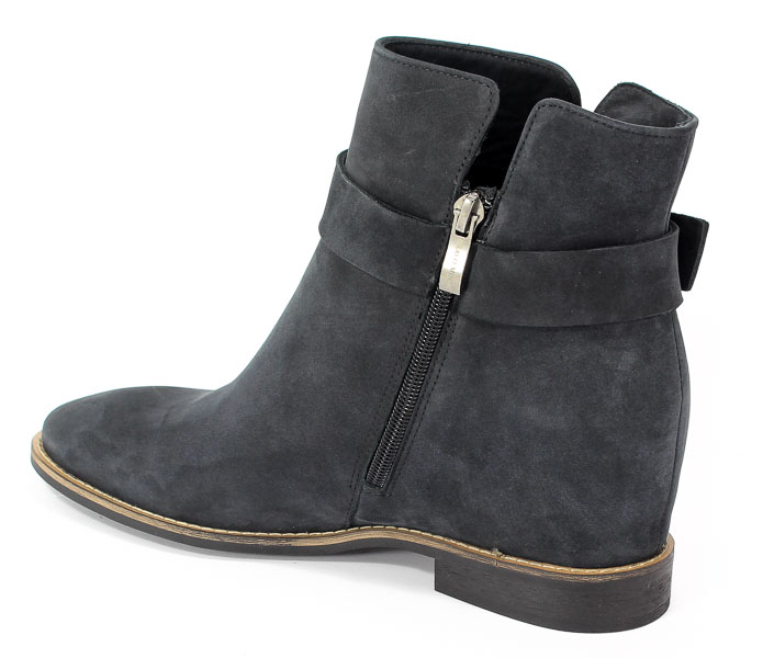 Botki Bravo Moda 2085 Czarny Nubuk