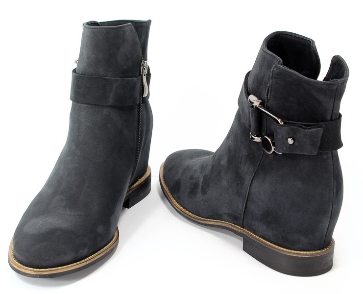Botki Bravo Moda 2085 Czarny Nubuk