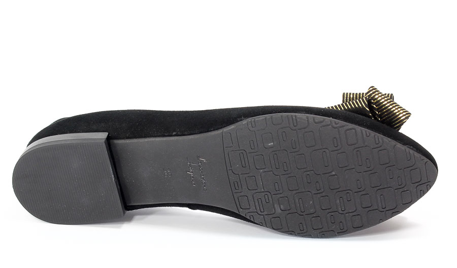 Baleriny Eksbut 28-4910-136/K41-1G Czarny Welur