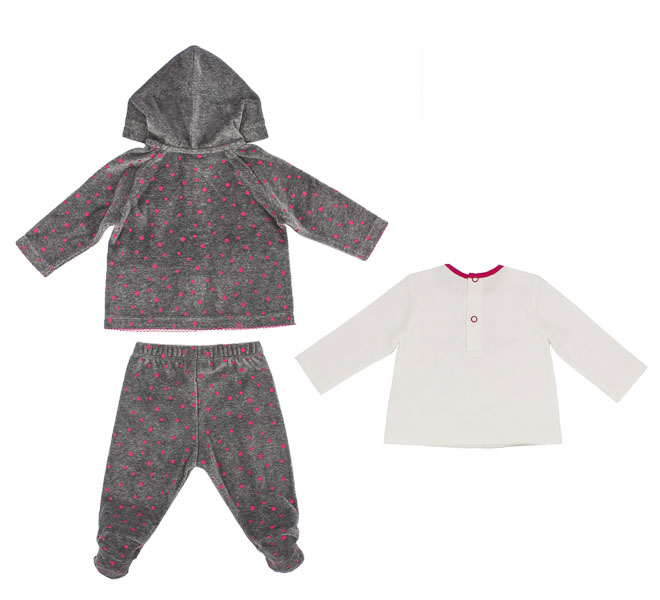 Zestaw Primigi Outwear 3819662100303 Grey 0-6 Miesięcy