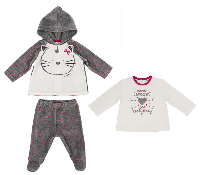 Zestaw Primigi Outwear 3819662100303 Grey 0-6 Miesięcy