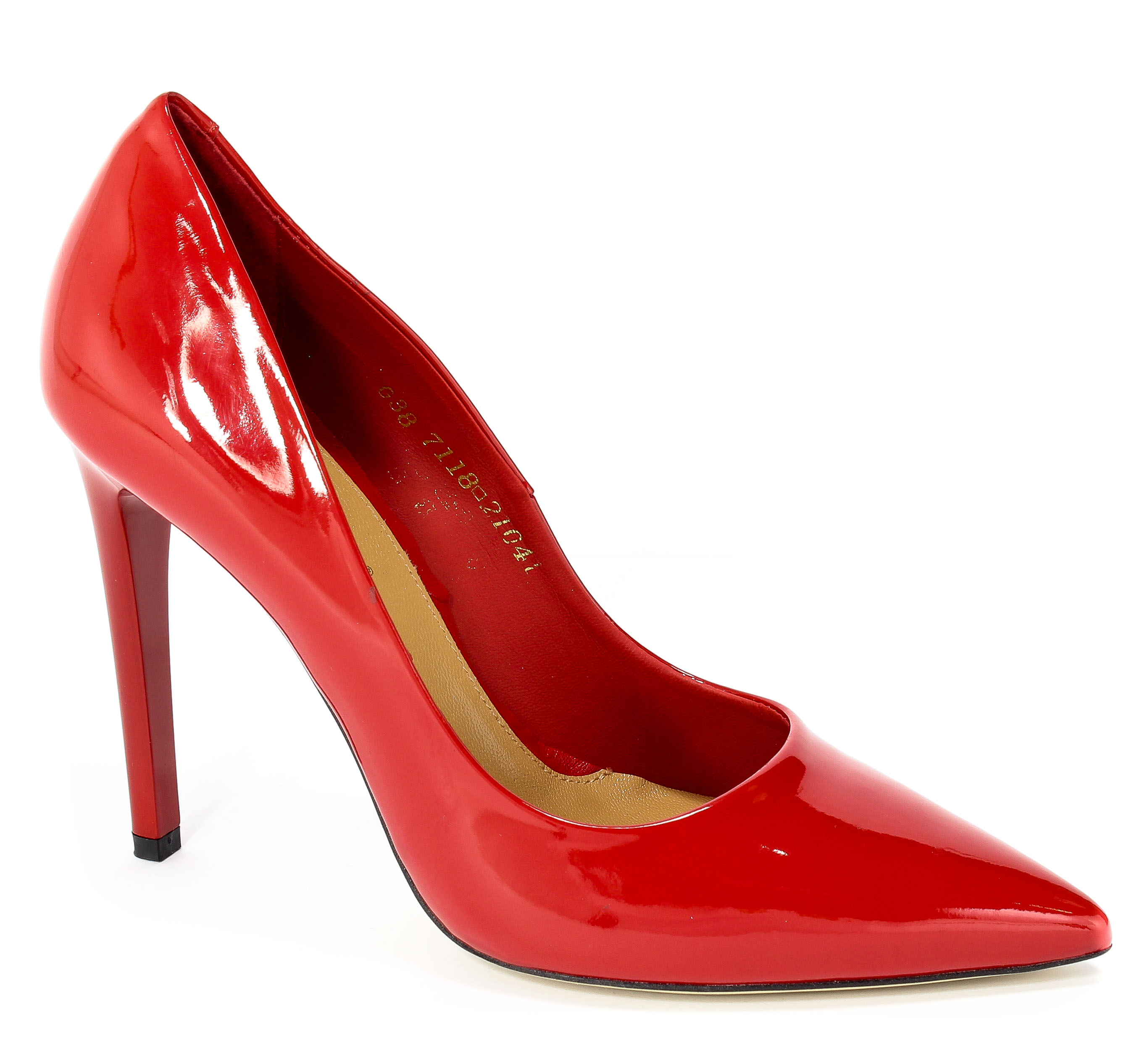 Czółenka Visconi 7118534/773 Rosso Lak