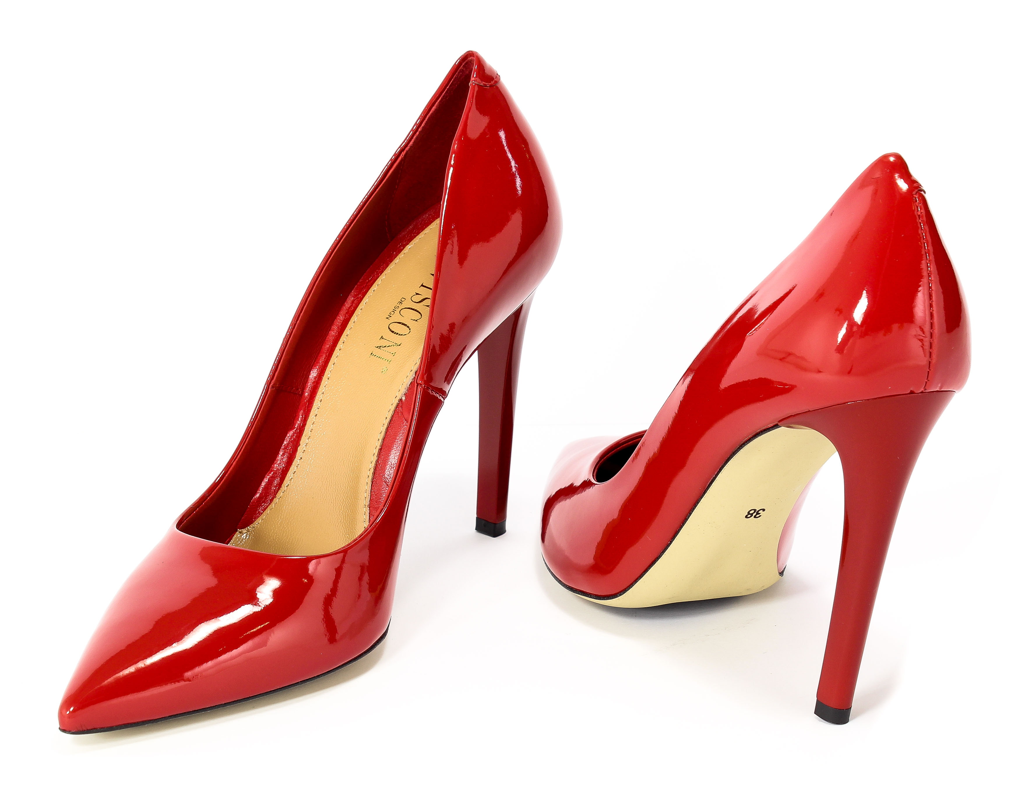 Czółenka Visconi 7118534/773 Rosso Lak
