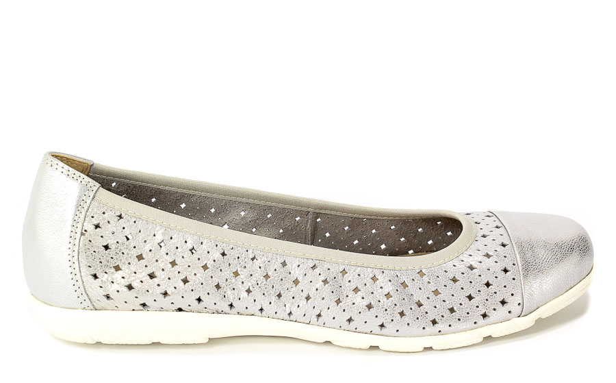 Baleriny Caprice 9-22151-20 920 Silver Metal
