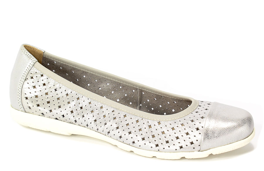 Baleriny Caprice 9-22151-20 920 Silver Metal