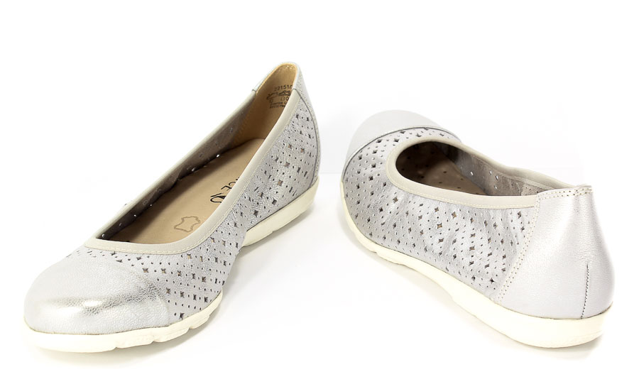 Baleriny Caprice 9-22151-20 920 Silver Metal