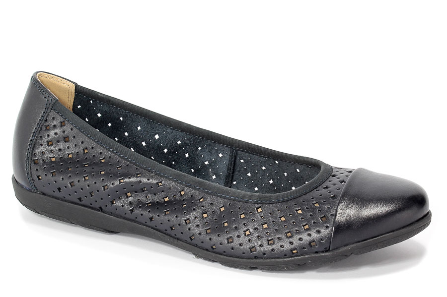Baleriny Caprice 9-22151-20 855 Ocean Nappa