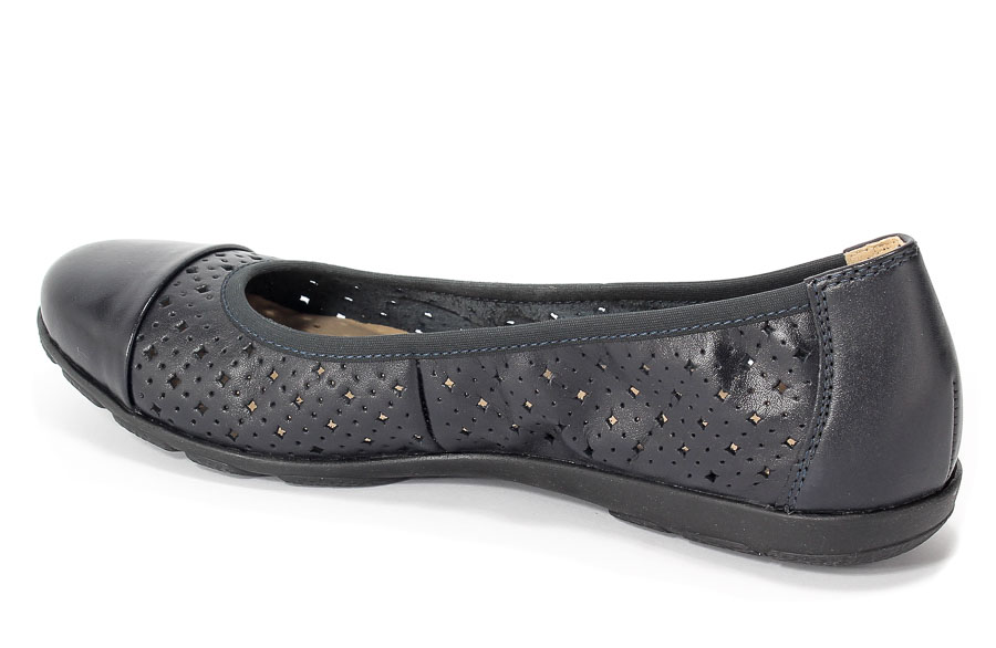Baleriny Caprice 9-22151-20 855 Ocean Nappa