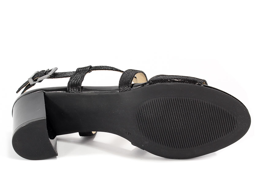 Sandały Caprice 9-28300-20 010 Black Reptile