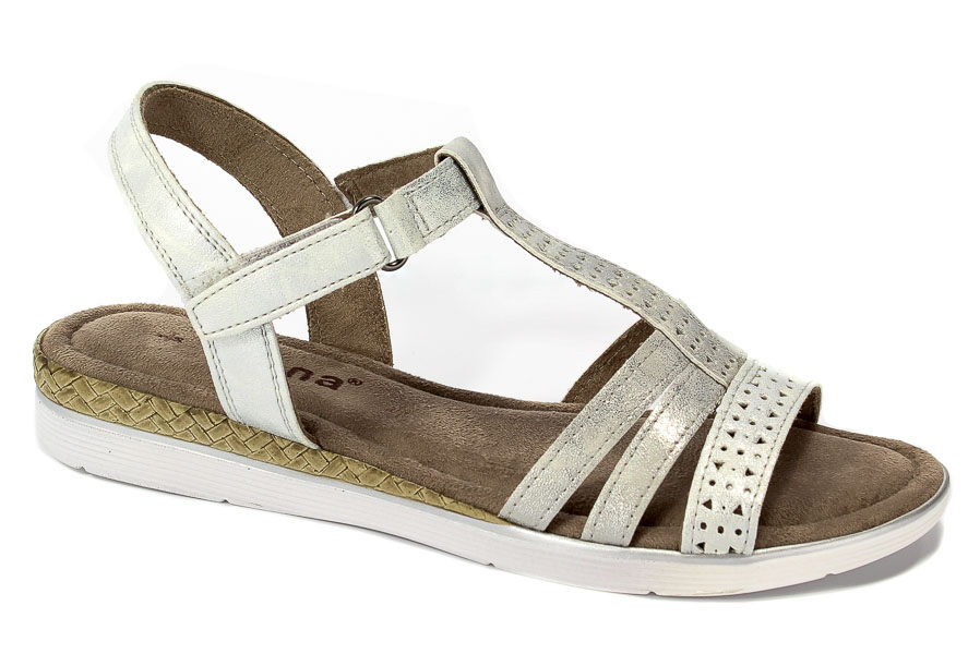 Sandały Jana  8-28214-20 941 Silver