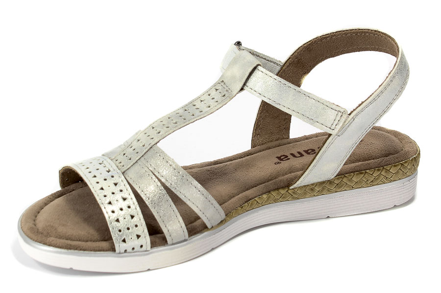 Sandały Jana  8-28214-20 941 Silver
