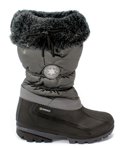 Śniegowce Spirale 0005953 Black Grey