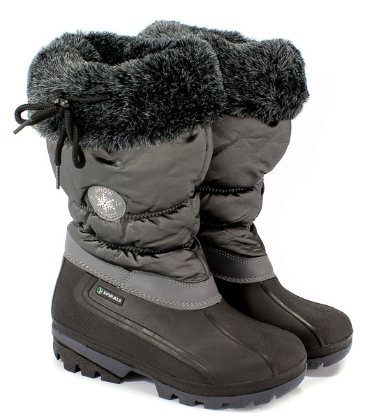Śniegowce Spirale 0005953 Black Grey