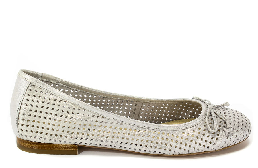 Baleriny Letnie Caprice 9-22109-20 920 Silver Metal