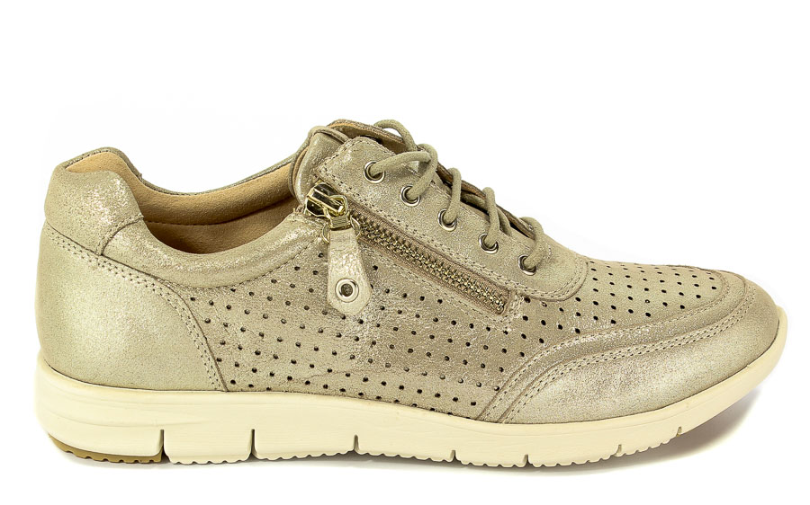 Półbuty Caprice 9-23601-20 424 Beige Metallic