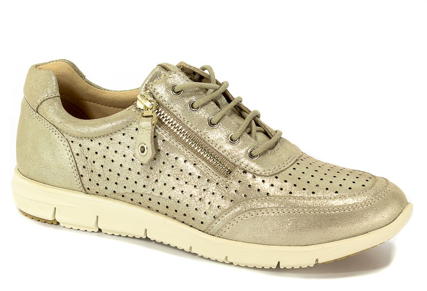 Półbuty Caprice 9-23601-20 424 Beige Metallic