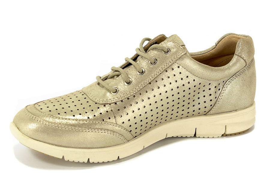 Półbuty Caprice 9-23601-20 424 Beige Metallic