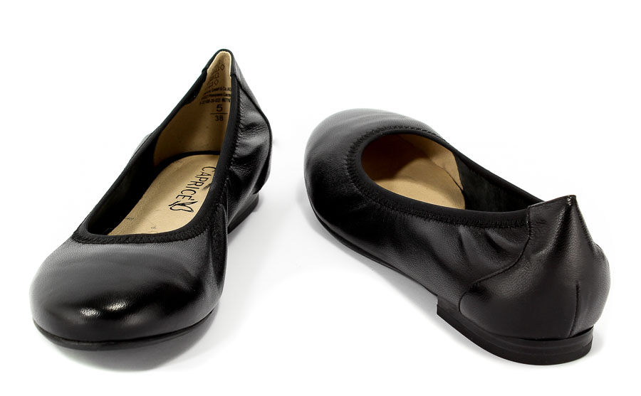 Baleriny Caprice 9-22100-20 022 Black Nappa