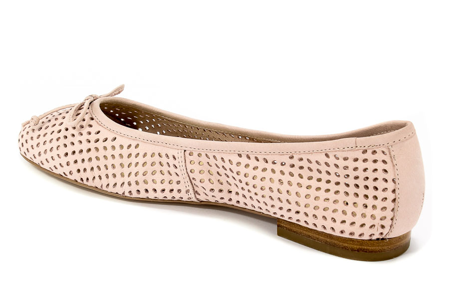 Baleriny Letnie Caprice 9-22109-20 509 Rose Nubuc