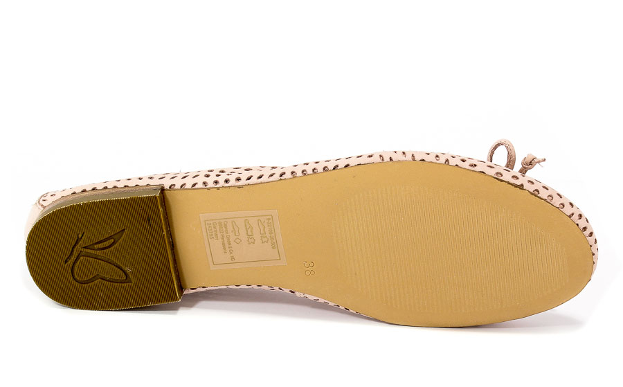 Baleriny Letnie Caprice 9-22109-20 509 Rose Nubuc
