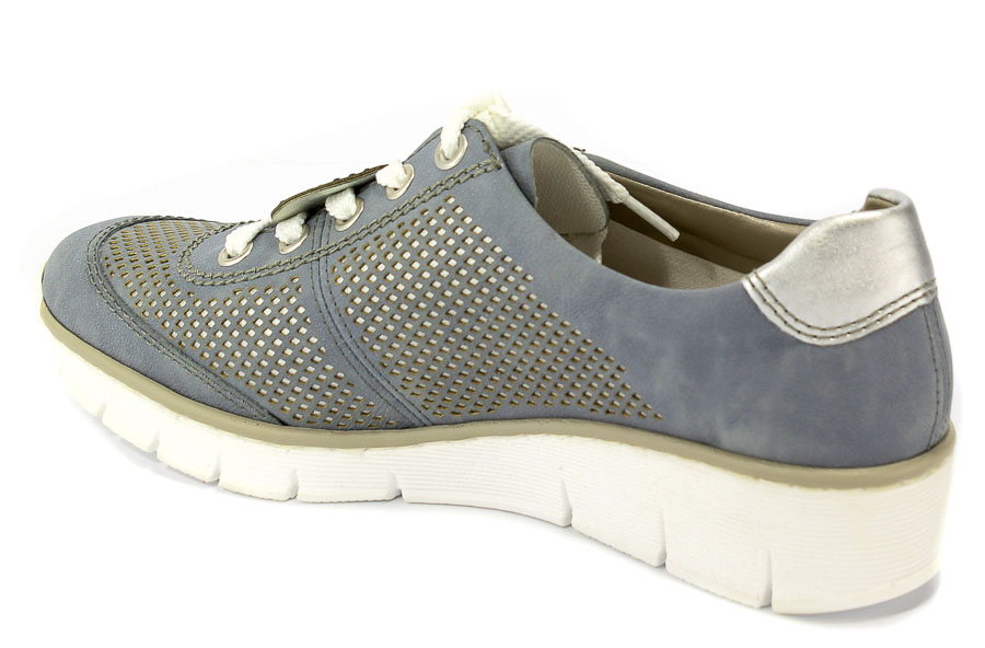 Półbuty Rieker 537P2-12 Blue