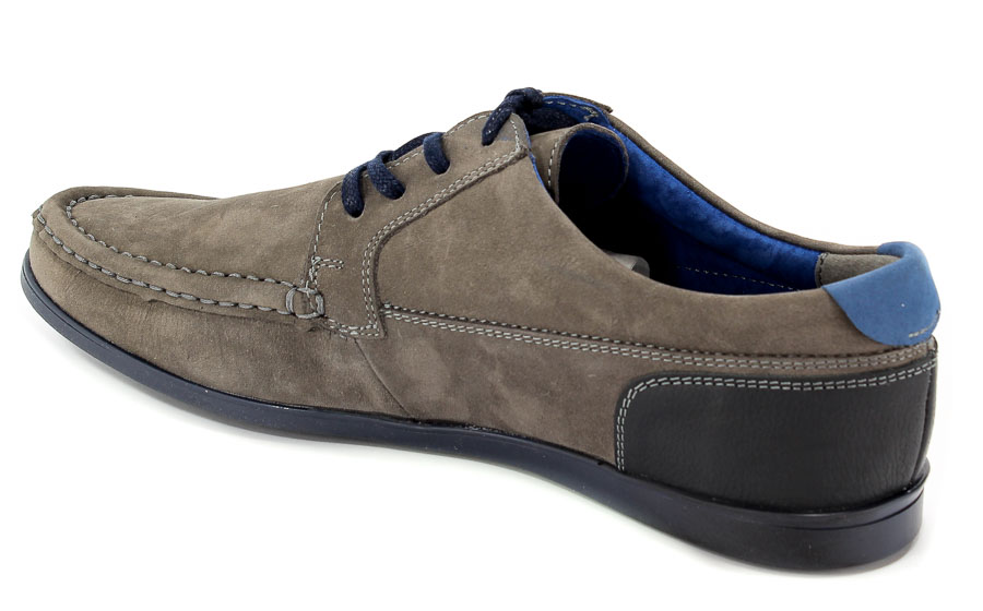 Półbuty Badura 3175-386 Popiel nub