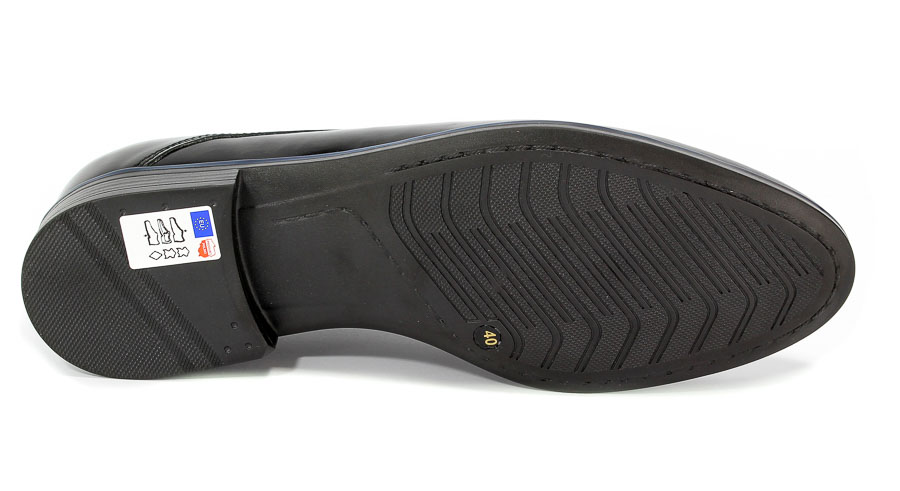 Półbuty Euro moda Nko 1644 Czarny D-3