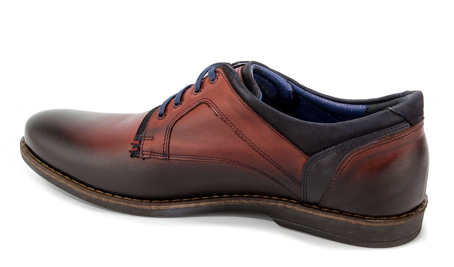 Półbuty Euro moda Nko 1643 Bordo