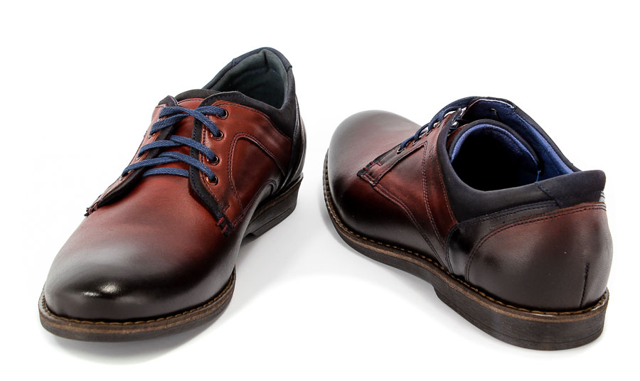 Półbuty Euro moda Nko 1643 Bordo