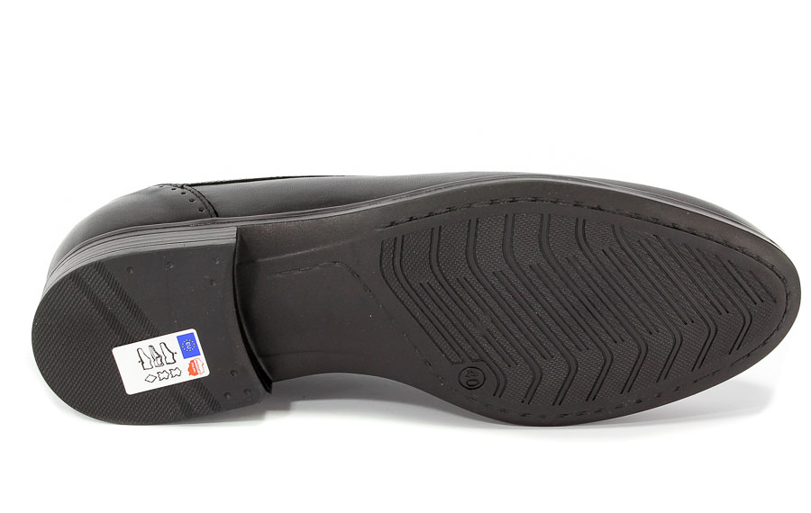 Półbuty Euro moda Nko 1645 Czarny D-4