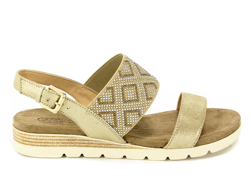 Sandały Caprice 9-28604-20 970 Lt Gold Multi