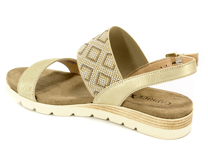 Sandały Caprice 9-28604-20 970 Lt Gold Multi
