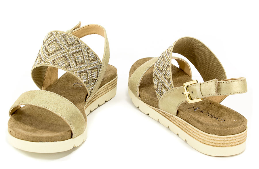 Sandały Caprice 9-28604-20 970 Lt Gold Multi
