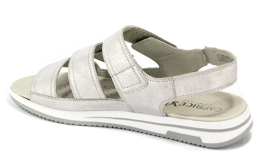 Sandały Caprice 9-28609-20 920 Silver Metal