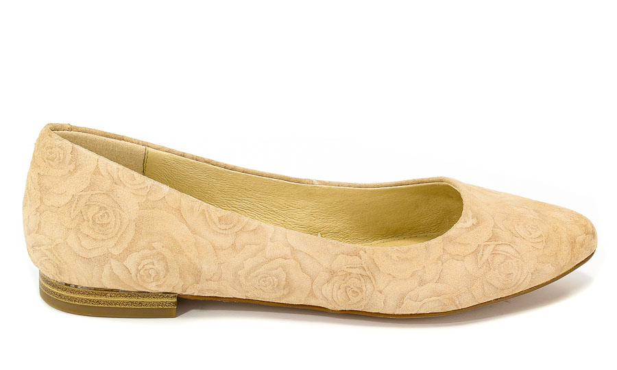 Baleriny Caprice 9-22107-20 412 Beige Roses