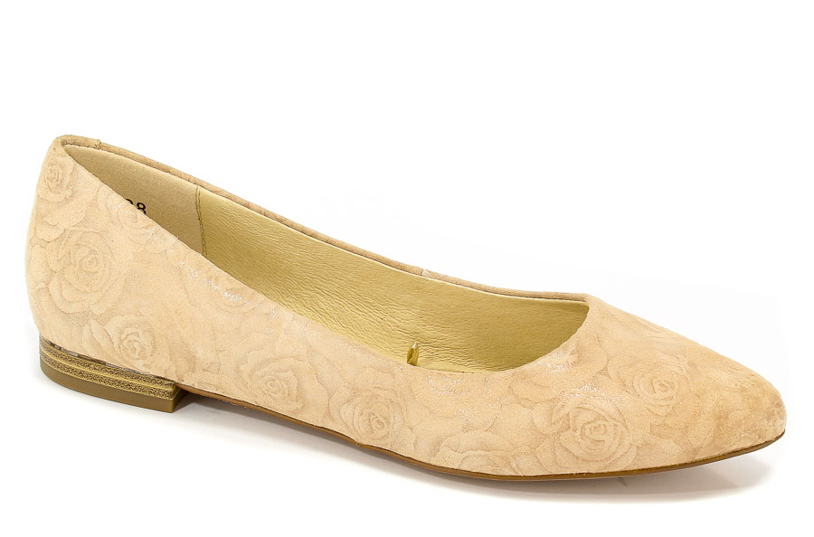 Baleriny Caprice 9-22107-20 412 Beige Roses