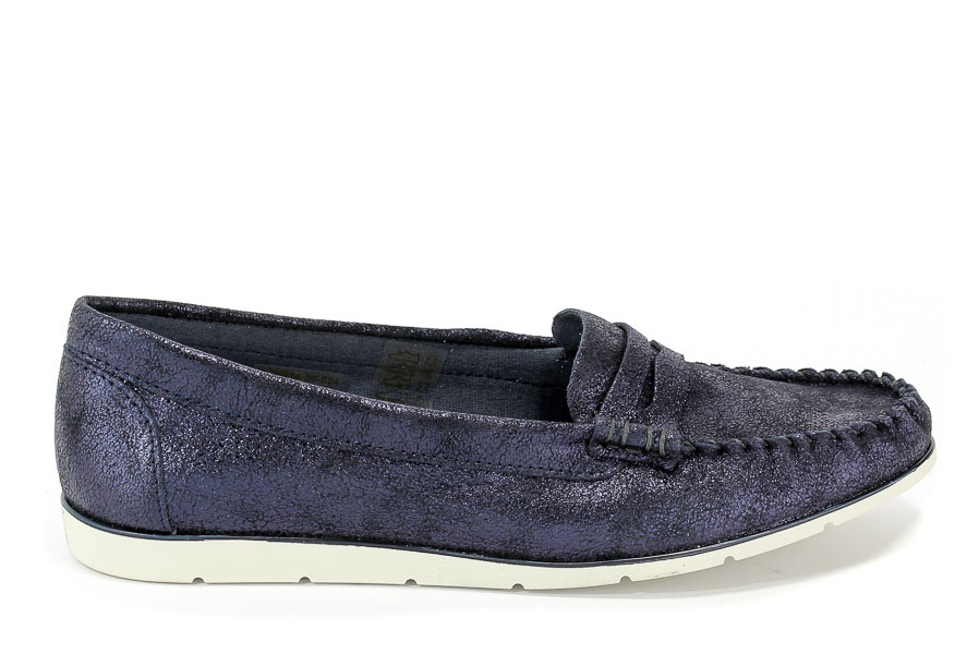 Mokasyny Tamaris 1-24604-20 824 Navy Metallic