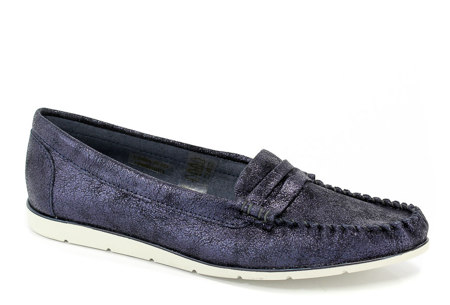 Mokasyny Tamaris 1-24604-20 824 Navy Metallic