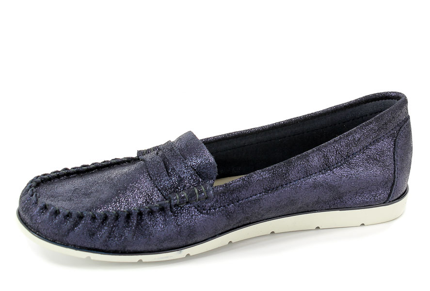 Mokasyny Tamaris 1-24604-20 824 Navy Metallic