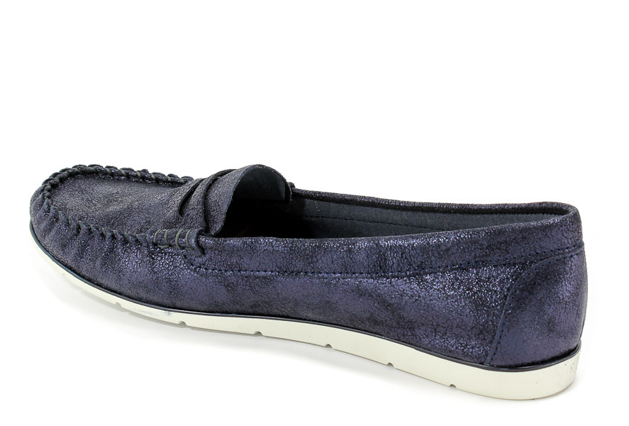 Mokasyny Tamaris 1-24604-20 824 Navy Metallic