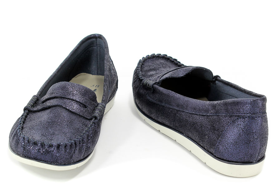 Mokasyny Tamaris 1-24604-20 824 Navy Metallic