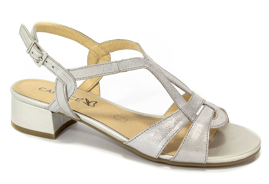 Sandały Caprice 9-28201-20 920 Silver Metal