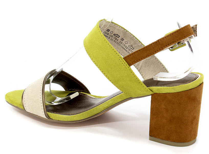 Sandały Marco Tozzi 2-28308-20 764 Lime Comb