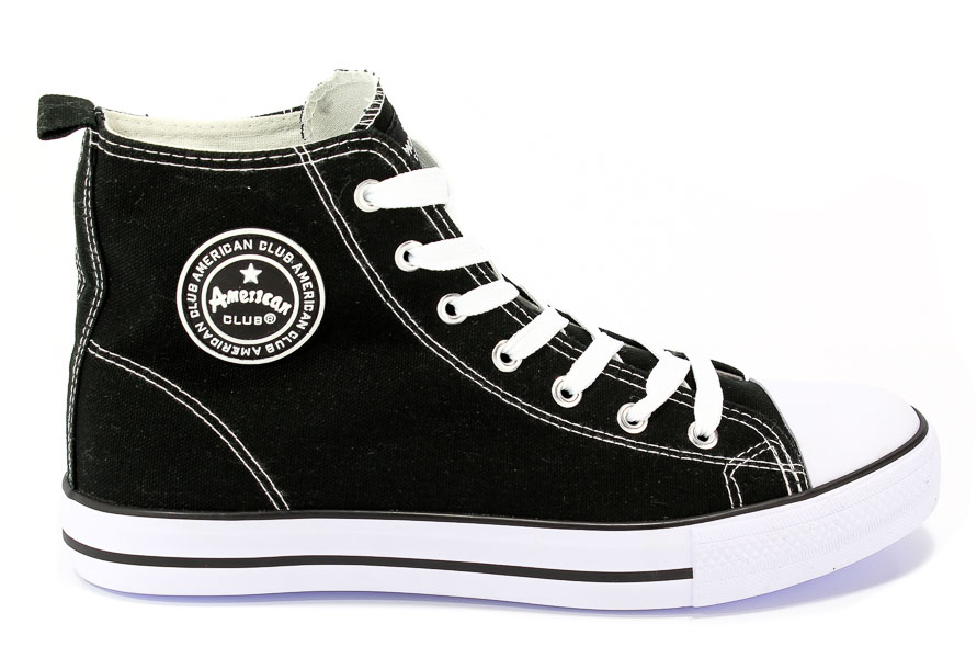 Trzewiki American LH-18-9120-1 Black-01/White