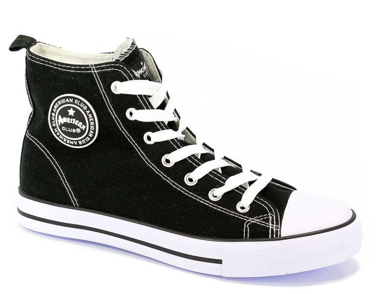 Trzewiki American LH-18-9120-1 Black-01/White