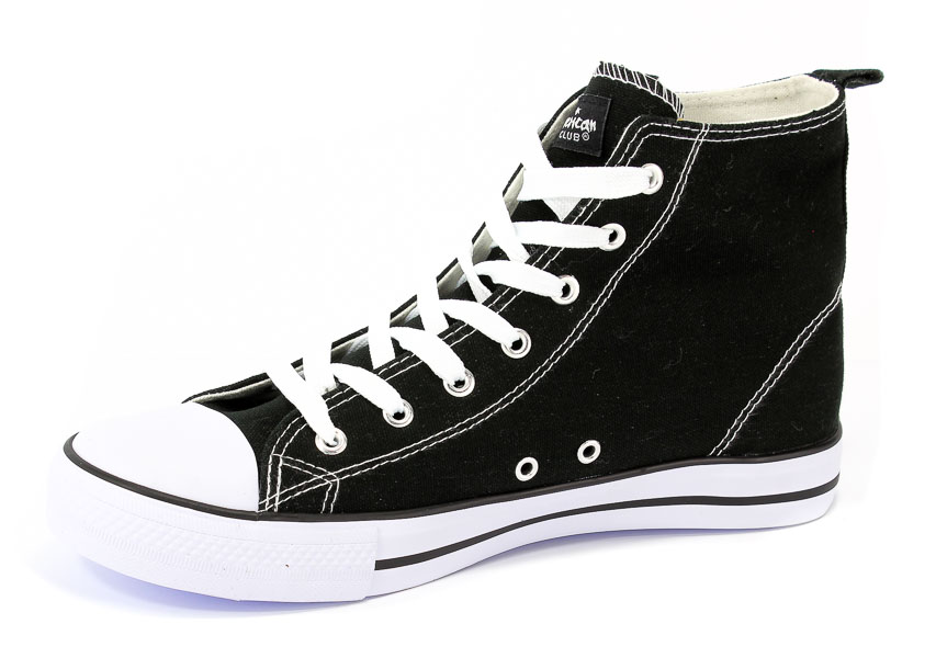 Trzewiki American LH-18-9120-1 Black-01/White