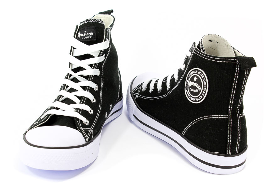 Trzewiki American LH-18-9120-1 Black-01/White